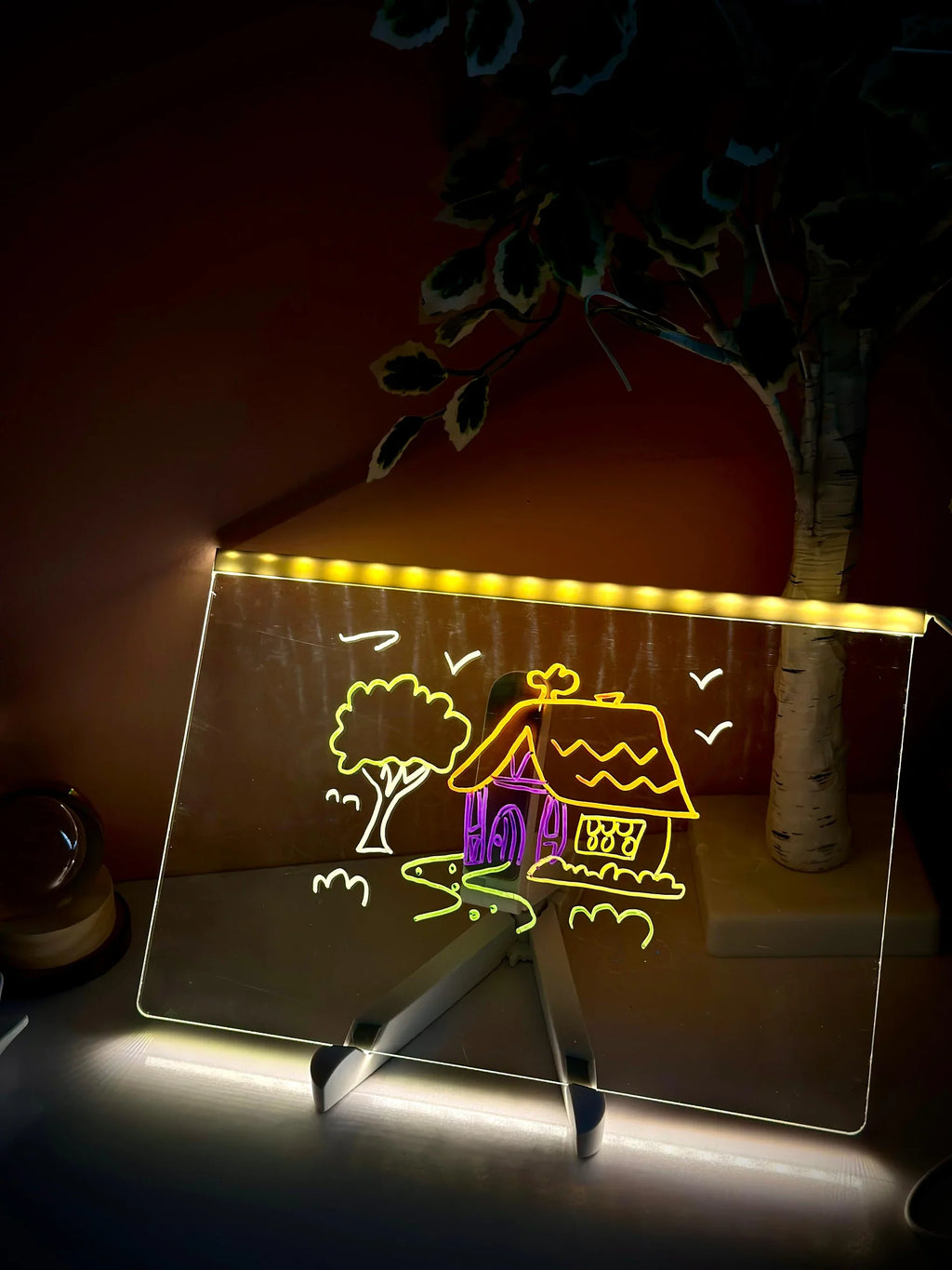 LED Glow Drawing Board for Kids – Creative Light-Up Message & Doodle Board