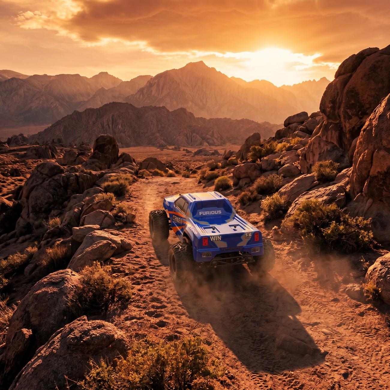 Wild Rider 2.4GHz Remote Control Rock Climbing Car – Rechargeable Off-Road RC Crawler