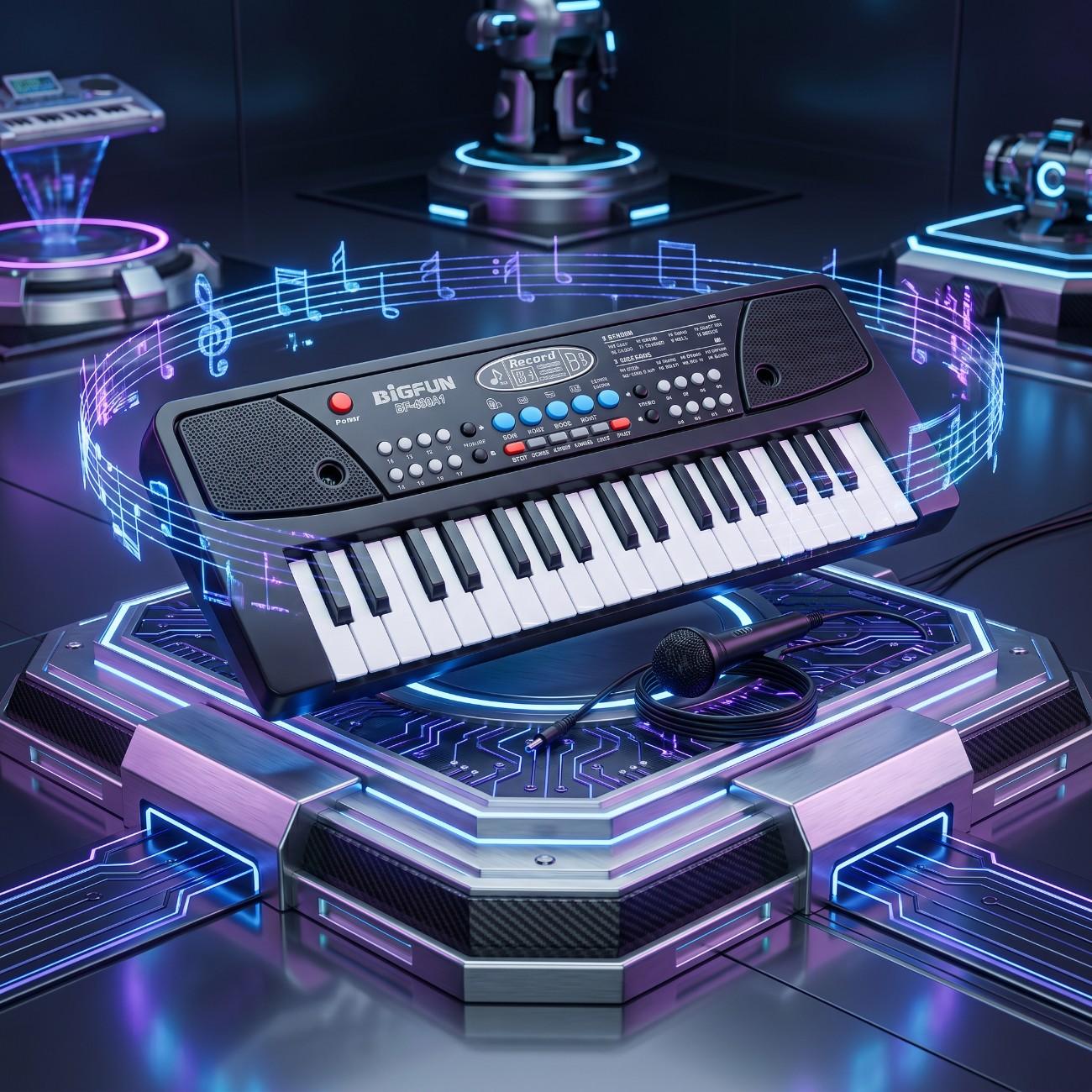 Kids Piano Keyboard 37 Keys with Microphone | Electronic Musical Toy for Children