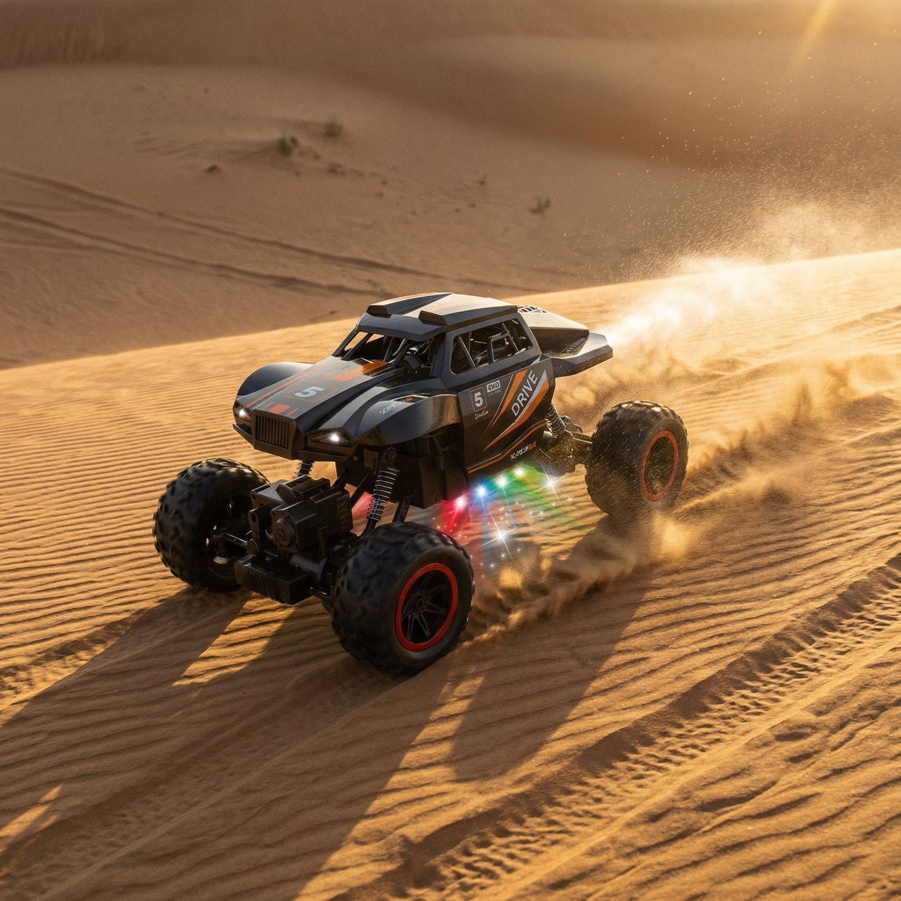 2.4GHz RC 4x4 Off-Road Climbing Spray Truck – Remote Control Monster Truck with Lights & Sound