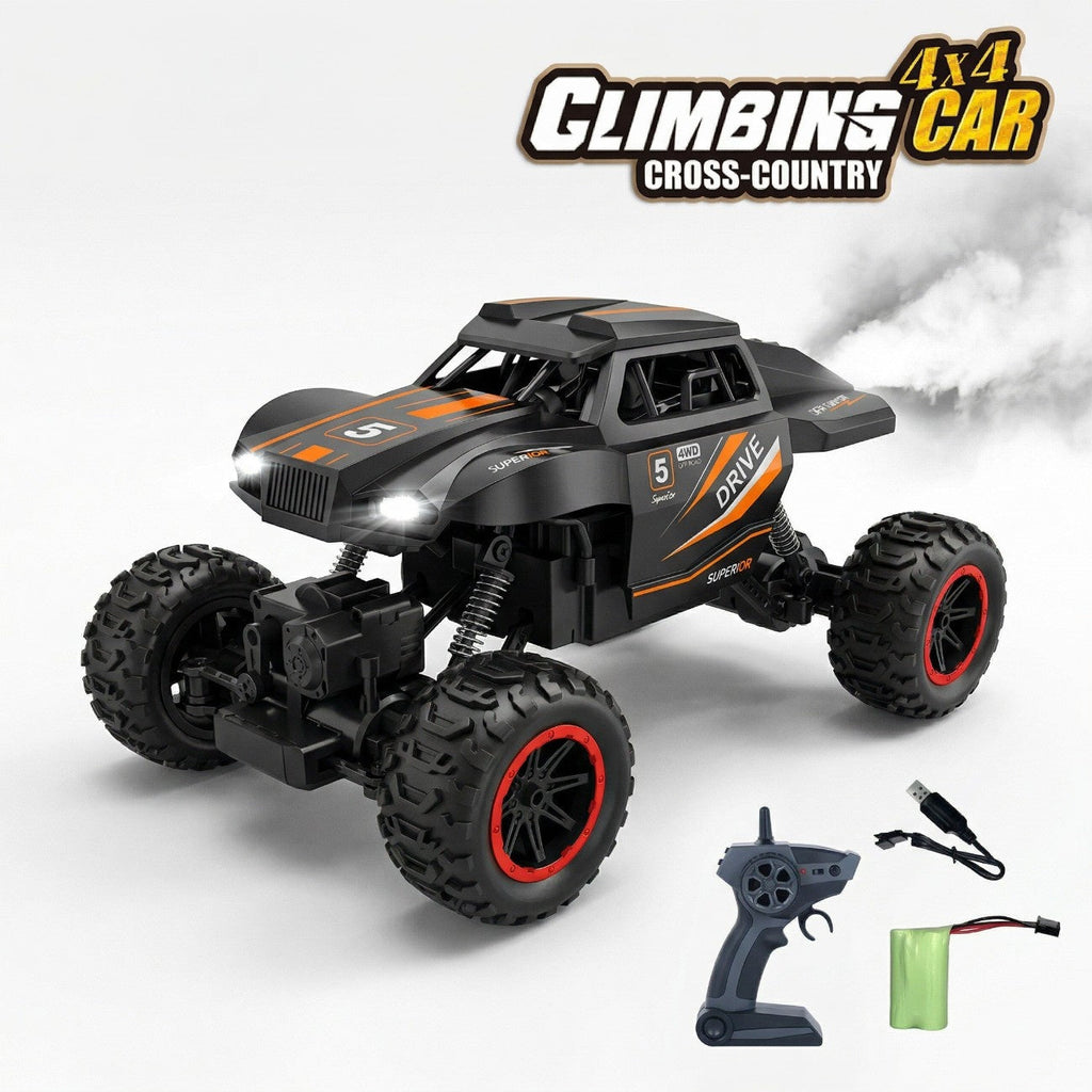 2.4GHz RC 4x4 Off-Road Climbing Spray Truck – Remote Control Monster Truck with Lights & Sound