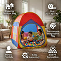 Kids Play Tent House - Foldable Indoor Outdoor Playhouse