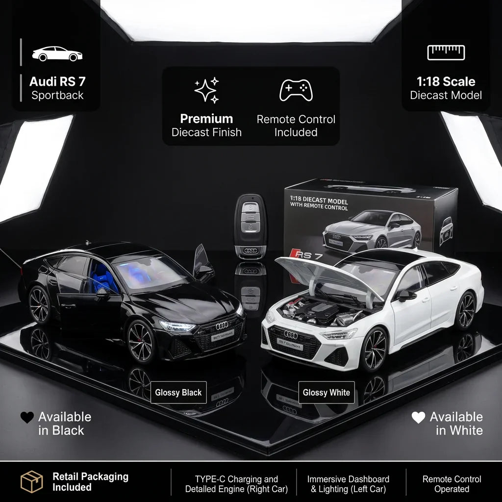 1:18 Diecast Audi RS 7 Sportback Model With Remote