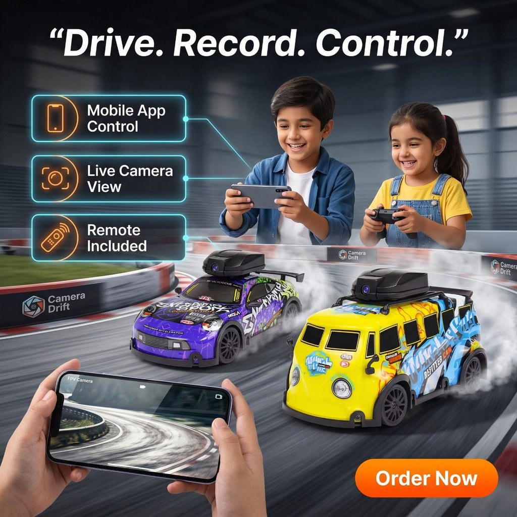 2.4GHz Mini RC Camera Drift Car & Van | 4WD Remote Control Toy