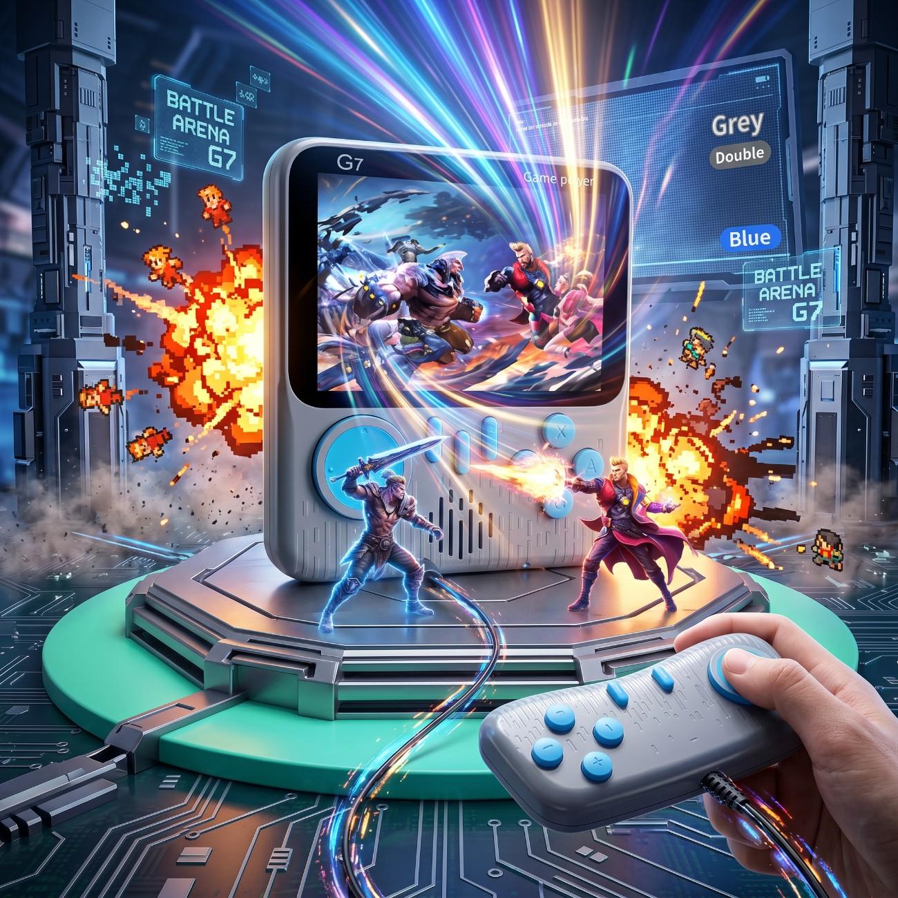 G7 Handheld Video Console Game With Controller - 666 Games