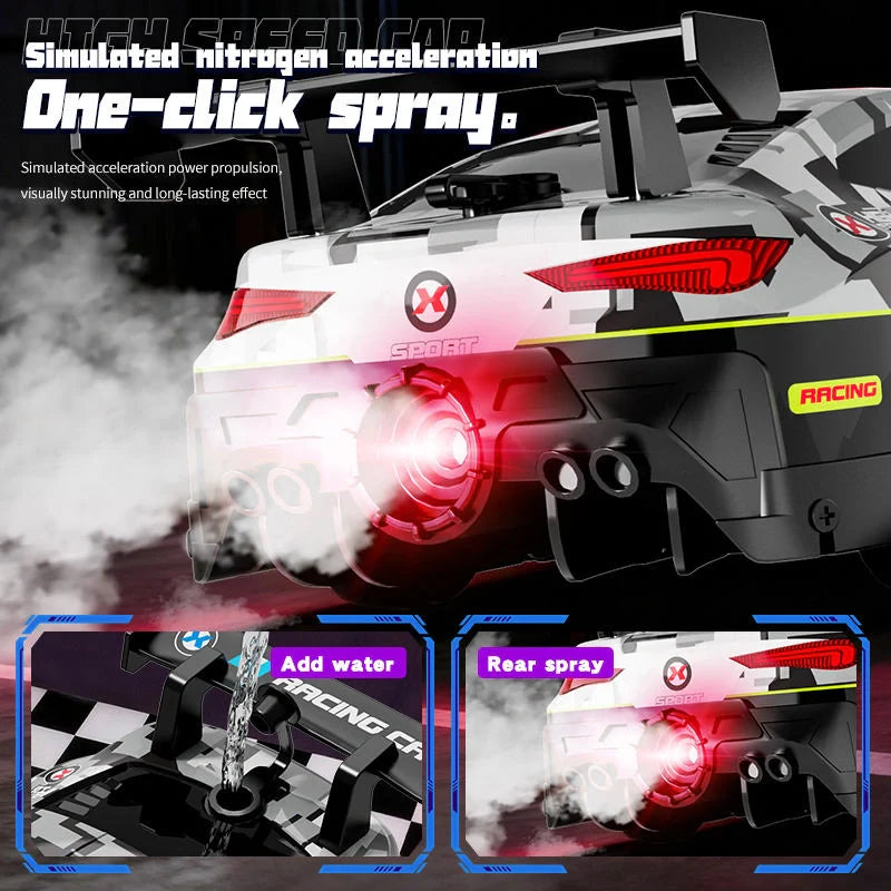 Remote Control 4WD Beast Car With Smoke Spray | High Speed Drift 4 Wheel Drive RC Car
