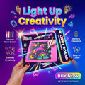 Creative Neon Colorful Light LCD Drawing Tablet 10.7" – Reusable Writing & Learning Pad for Kids