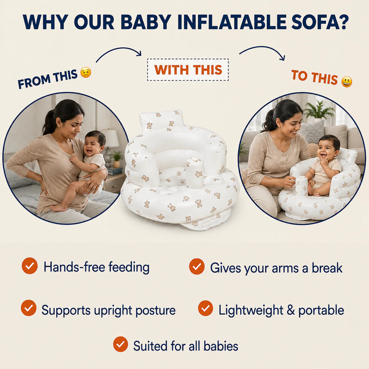 Inflatable Baby Sofa