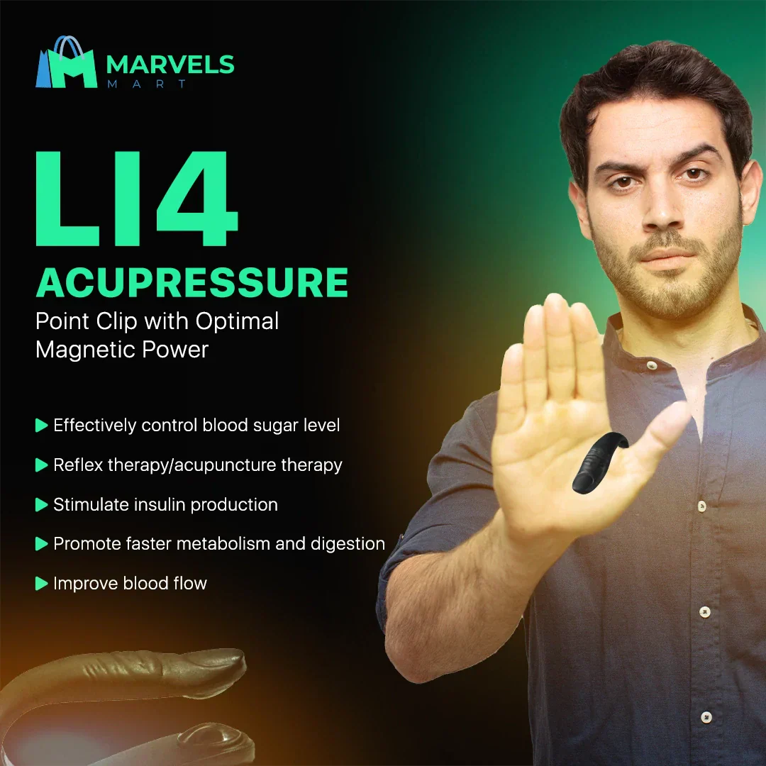 Original Magnetic Acupressure Clip for Sugar Control