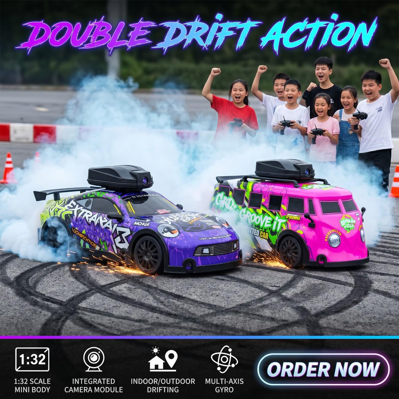 2.4GHz Mini RC Camera Drift Car & Van | 4WD Remote Control Toy