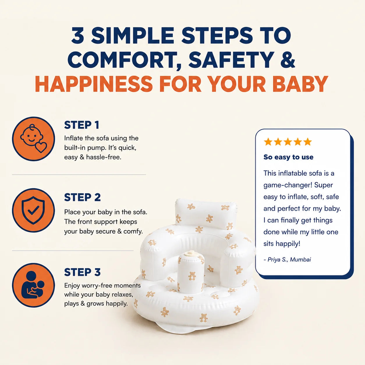 Inflatable Baby Sofa
