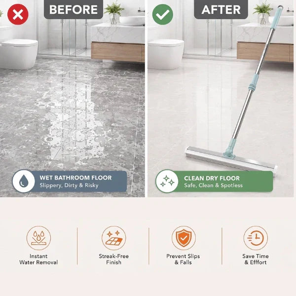 Original Silicon Multipurpose Wiper | Extendable-Rod | Silicon Blade | 180° Rotating Head