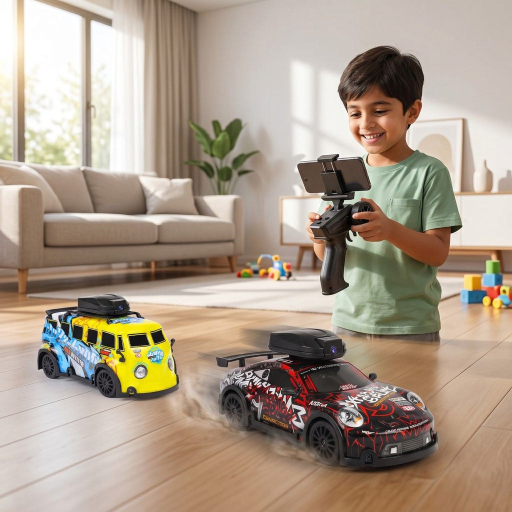 2.4GHz Mini RC Camera Drift Car & Van | 4WD Remote Control Toy