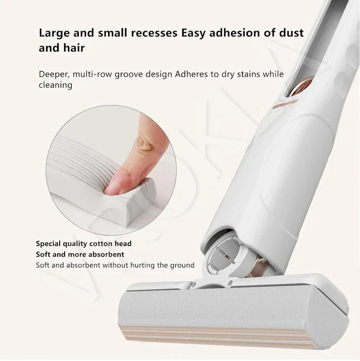 Magical Mini Mop™ – 2-in-1 Mop | Self-Squeezing Roller | Lightweight & Space-Saving