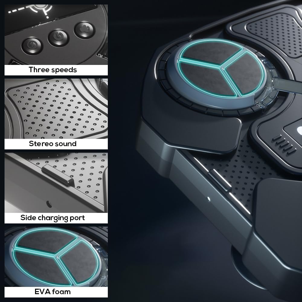 Wall-Mounted Music Boxing Trainer – Bluetooth Punch Pad with Lights, Speed Modes & Stress Relief