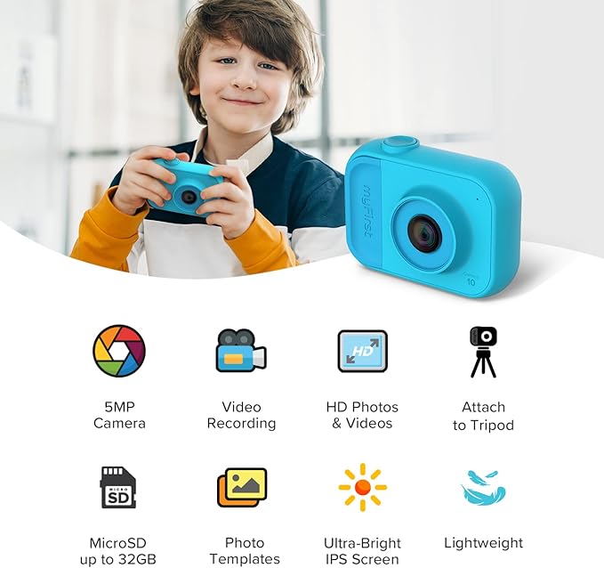 Mini Flip Camera Instant Selfie Video for Kids