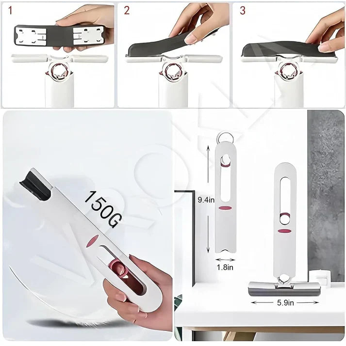 Magical Mini Mop™ – 2-in-1 Mop | Self-Squeezing Roller | Lightweight & Space-Saving
