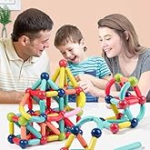 DIY Magnetic Building Sticks & Balls Set – 42PCS Educational Magnet Construction Toy for Kids