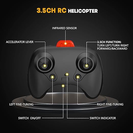 Remote Control Helicopter with Obstacle Avoidance & Auto Hover – Smart Flying Toy for Teens & Adults