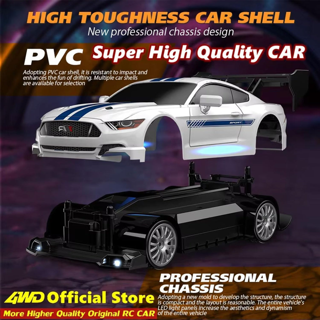 1.24 Scale High-Speed 4WD RC Drift Car 20KMH