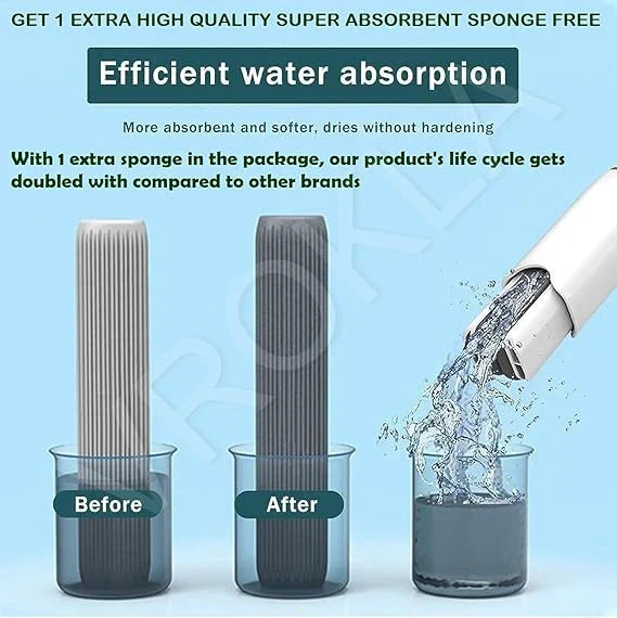 Magical Mini Mop™ – 2-in-1 Mop | Self-Squeezing Roller | Lightweight & Space-Saving