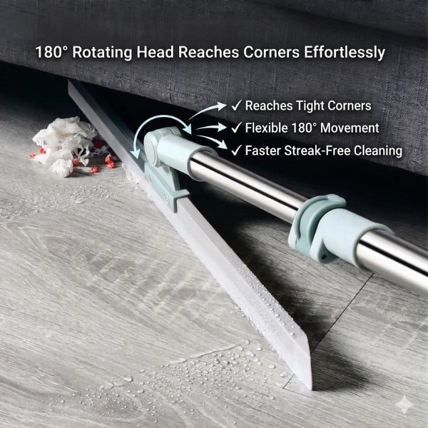 Original Silicon Multipurpose Wiper | Extendable-Rod | Silicon Blade | 180° Rotating Head
