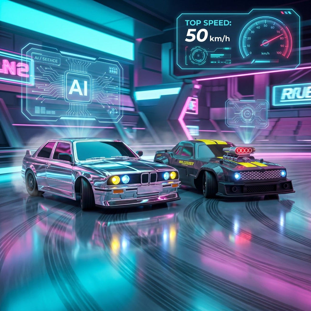 High Speed 50KM/H 1:16 4WD RC Drift Car with Gyro & LED Lights