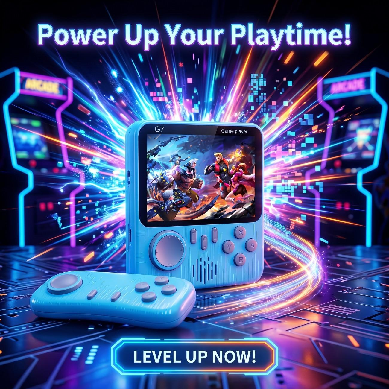 G7 Handheld Video Console Game With Controller - 666 Games