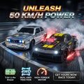 High Speed 50KM/H 1:16 4WD RC Drift Car with Gyro & LED Lights