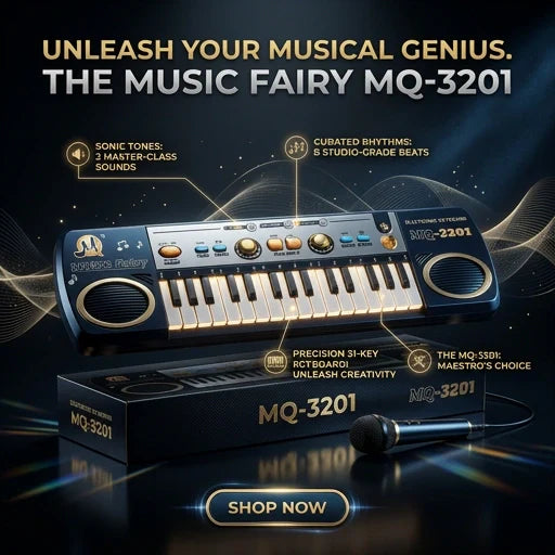 31 Keys Electronic Keyboard Piano 3 Tones 8 Rhythm Lesson Mode Piano Toy with Microphone