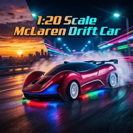 1:20 Scale Mc Laren 2.4GHz High-Speed 4WD RC Drift Car with RGB Lights