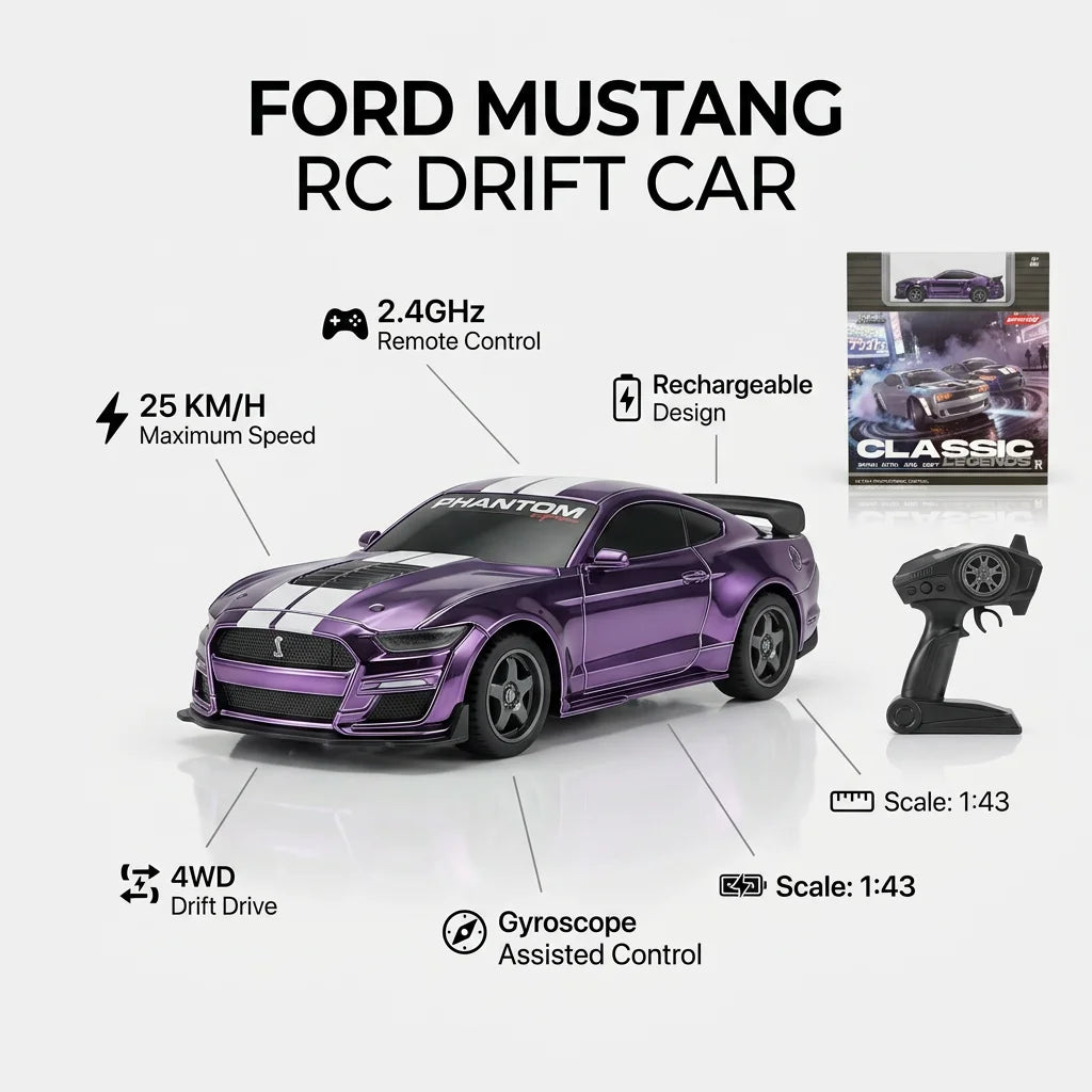 1:43 Whoosh RC Drift With Gyro 25km/h