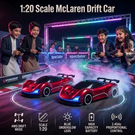 1:20 Scale Mc Laren 2.4GHz High-Speed 4WD RC Drift Car with RGB Lights