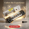 31 Keys Electronic Keyboard Piano 3 Tones 8 Rhythm Lesson Mode Piano Toy with Microphone