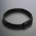 Foxtail Chain Bracelet Black For Men