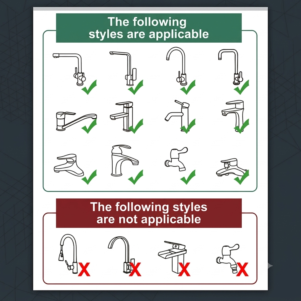 Rotating Faucet/Tap Extender | Stainless Steel | 1080° rotation