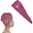 Microfiber Magic Hair Fast Dryer Turban Towel Bath Wrap Hat Quick Dry Cap