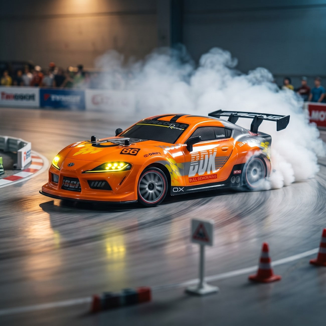 RC Supra MK4 Mini Drift Car 1:18 Scale with Drift Tires & Smoke Effect