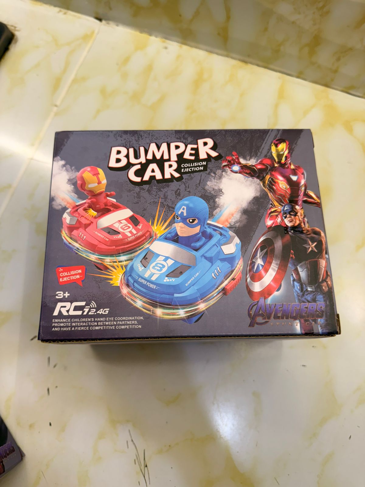 Avengers Superhero RC Bumper Car for Kids (Set of 2)