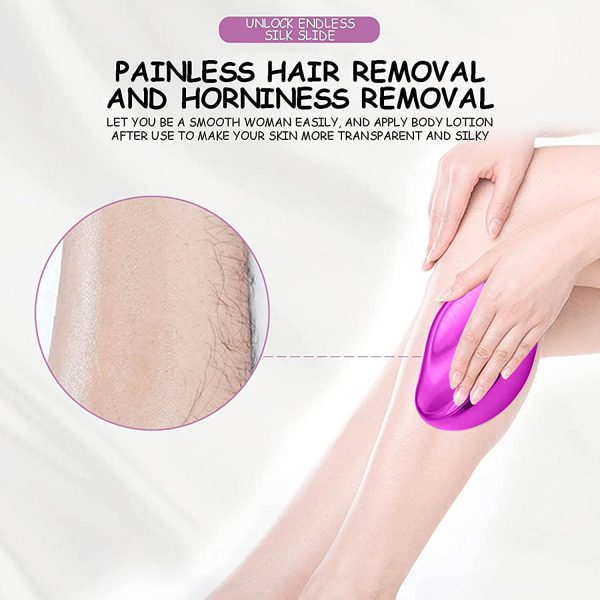 Bleame Crystal Hair Eraser – Painless Exfoliation Hair Removal Tool For Arms Legs Back (random Color)