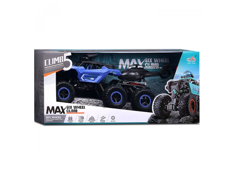 6WD Off-Road Remote Control Car with Rechargeable Battery & Shock Suspension (24 Inch)