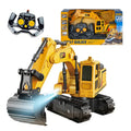 1:18 Remote Control Excavator RC Construction Vehicles Toys Sandbox Digger Toys With Light And Spray For Kids