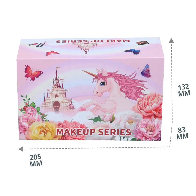 BST Factory 3-Layer Craft Box Kids Makeup Kit – Non-Toxic Beauty Set with Eye Shadow, Nail Polish & Lipstick for Girls