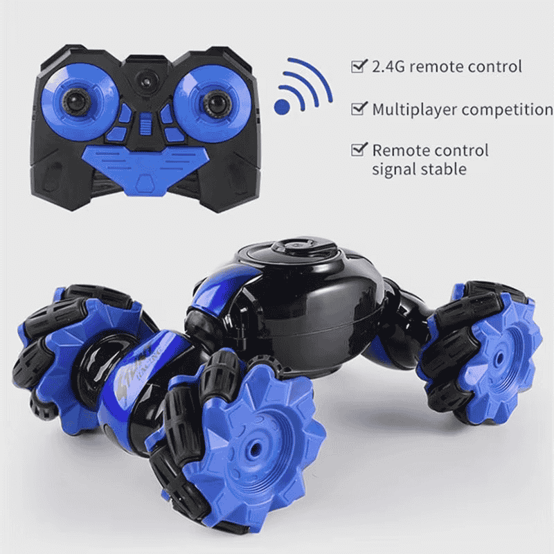 Gesture Sensor RC Stunt Car – Dual Control, Flips, Spins & LED Effects