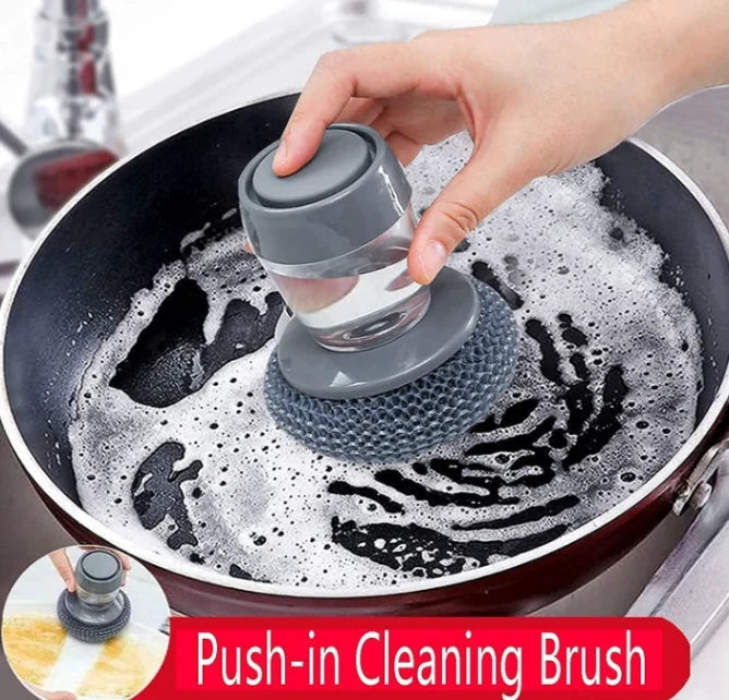 2 in 1 Smart Soap Dispensing Dishwashing Scrubber