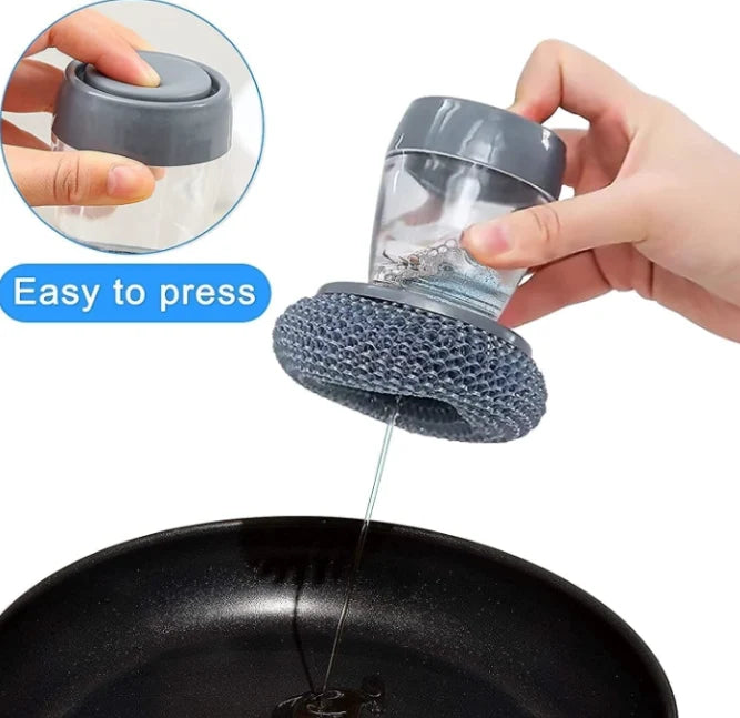 2 in 1 Smart Soap Dispensing Dishwashing Scrubber