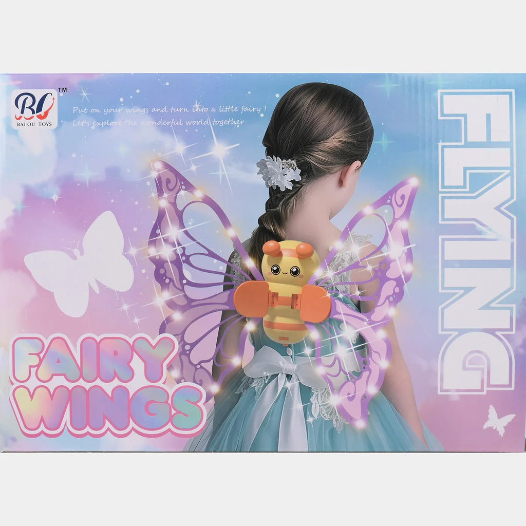 Fanning Bee Wings with Light – LED Glowing Fairy Wings Toy for Kids