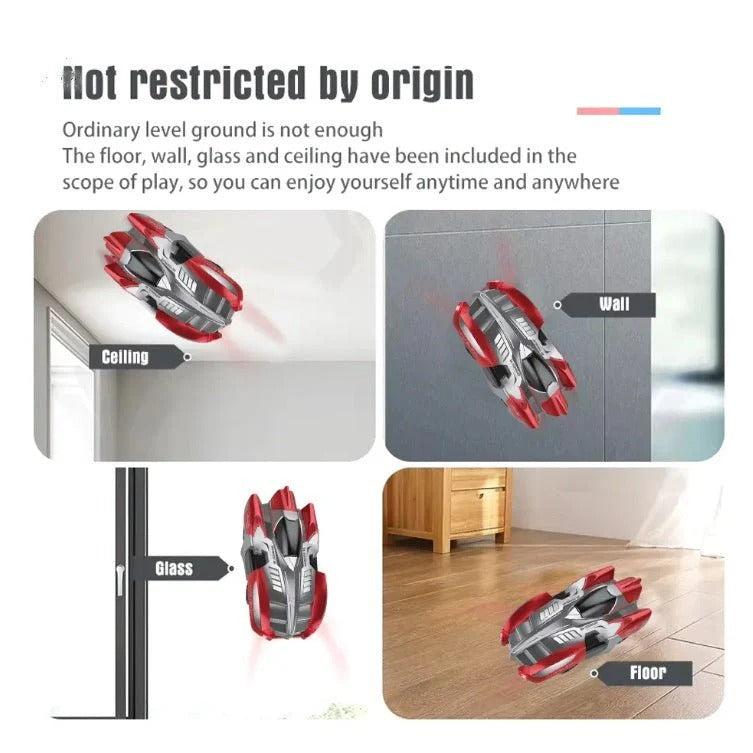RC Wall Climbing Car – Gravity-Defying Remote Control Stunt Car with LED Lights