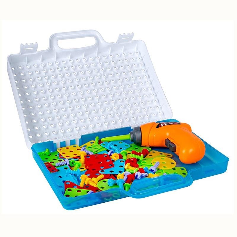 Creative Tool Set Puzzle Toy – DIY Building & Screw Tool STEM Educational Set for Kids
