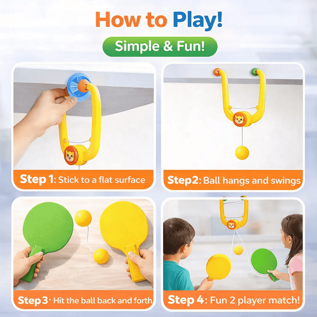 Hanging Table Tennis Portable Paddles Game- 1 & 2 player